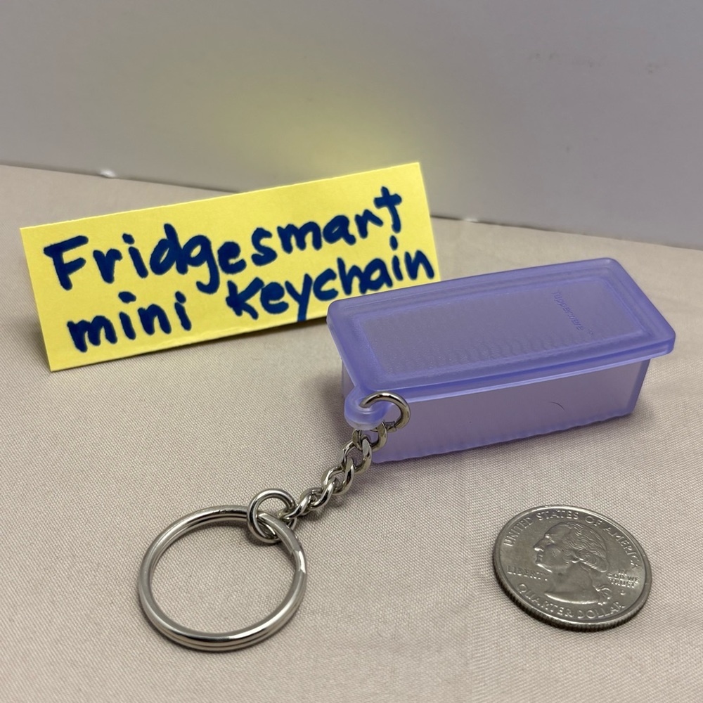 Tupperware Lavender Fridgesmart mini Keychain highly collectible